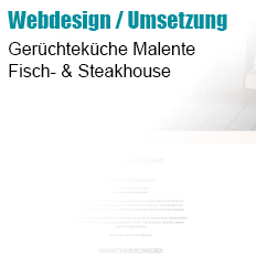 Gerüchteküche Malente - Fisch und Steakhouse - Webdesign und Umsetzung